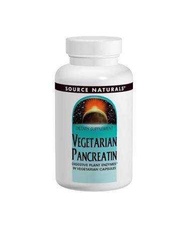 Source Naturals Vegetarian Pancreatin 475 mg 120 Capsules