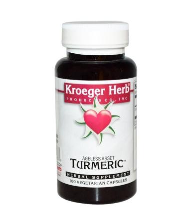 Kroeger Herb Co Turmeric 100 Vegetarian Capsules