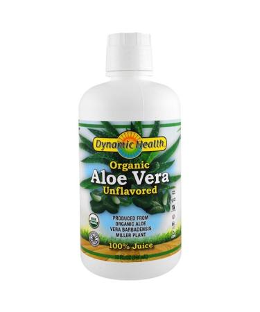 Dynamic Health  Laboratories Organic Aloe Vera Unflavored 32 fl oz (946 ml)