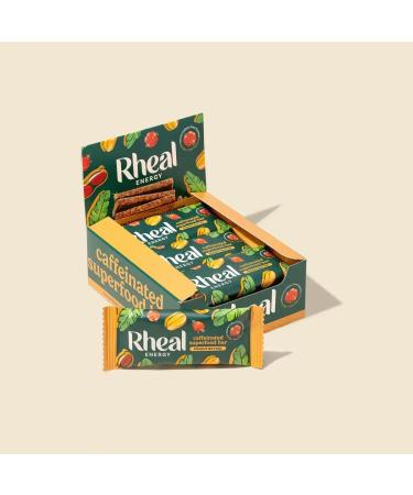 Rheal Energy Bar Caffeinated Superfood - peanut butter - 12 Par