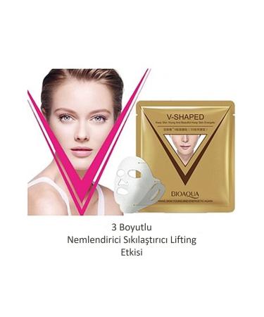 BIOAQUA V-SHAPED Face Oval Firming 3D Collagen Mask 40 gr - Buy Online on GoSupps.com