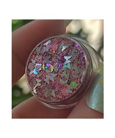 hbtasarim Glitter Gel Eyeshadow Glitter Cherry Blossom Butterfly Pink02 - Buy Online on GoSupps.com