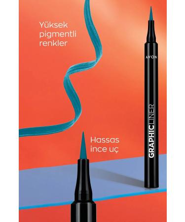 Avon Graphic Liner Sharp Tip Liquid Eyeliner Blue Waves - Buy Online on GoSupps.com