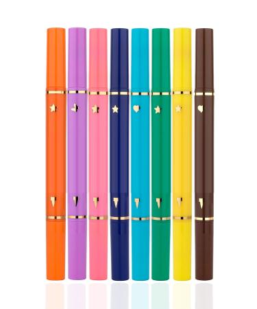 ROWENAROSE 8 Color Double-Sided Neon Pen Eyeliner Set - Buy Online on GoSupps.com