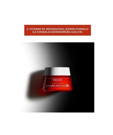 Vichy Liftactiv Collagen Specialist Anti-Wrinkle Anti-Spot Night Care Cream 50 Ml Sensitive Skin - Buy Online on GoSupps.com