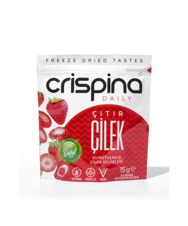 Crispina Daily Dried Crispy Snack Strawberry 3 Packs Crispy Apple 3 Packs in One (FREEZE DRIED) - Buy Online on GoSupps.com