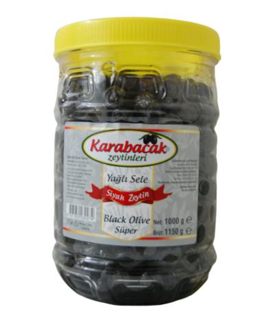 Karabacak Olive Karabacak Black Olive Super Size 1 Kg Pet Jar - Buy Online on GoSupps.com