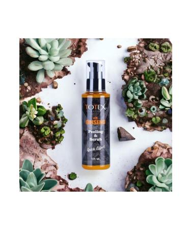 TOTEX Facial Peeling and Scrub Gel | Facial Care Ginseng Brightener | For Blackheads Acne 125 ml - Buy Online on GoSupps.com