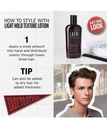Discover American Crew Light Hold Texture Lotion 8.4 oz - Elevate Your Style Instantly! - Buy Online on GoSupps.com