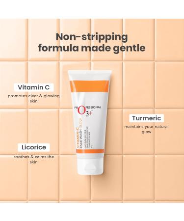 O3+ Vitamin C Face Wash for Glowing Skin and deep cleanses and unifies skin tone - Buy Online on GoSupps.com