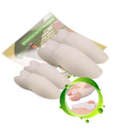 Slim Feet Pro set with 2 pairs of hallux valgus gross and zehn toe spreaders - pain relief protection and comfortable alignment.Prevention of overlaps unit size.2 pairs of small and rough toes - Buy Online on GoSupps.com