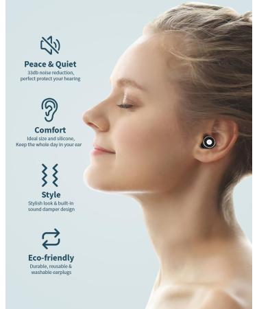 HiiPeak High Fidelity Ear Plugs for Concerts & Sleeping - 25-33dB Noise Reduction 4 Sizes Perfect for Music Festivals & Snoring Relief - Essential Earplugs for Side Sleepers - Buy Online on GoSupps.com