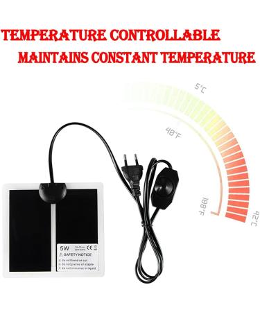 2 PCS Reptile Heating Mat Warmer Mat Pad with Temperature Control Fit Adjustabl Reptile Heat Mat 5W/7W/14W/20W Warmer Mat Pad for Reptiles Turtle Tortoise Snakes Snails Lizard Gecko Spider (14W) - Buy Online on GoSupps.com
