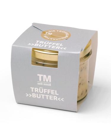 The truffle factory - delicatessen truffle butter Clari with 15% real black truffle the delicacy for gourmets white trueffel butter in the glass of 95 g durable thanks to butter grease