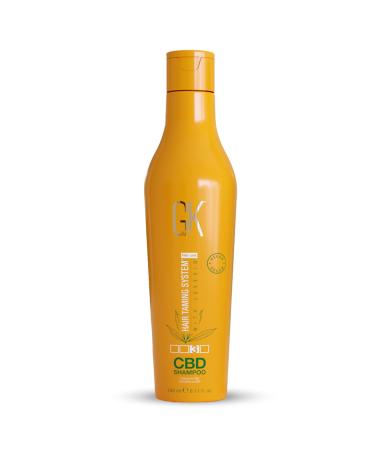 GK HAIR Global Keratin Hemp Shampoo (8.11 Fl Oz/240ml) Hydrating Strengthening Color Treated Damaged Hair Provides Nourishing & Shine Infused with Vegan Sulfate Paraben Free