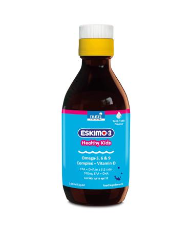 Eskimo-3 Healthy Kids Fish Oil - Nutri Advanced - Tutti Frutti 210ml Tutti Frutti 210 ml (Pack of 1)