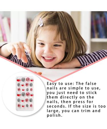 dijiusidy 1 Set Christmas Nail Wraps Cartoons Style Decor Adorable False Fingernails Children Removable Art Decals DIY Manicure PNT-16-08 - Buy Online on GoSupps.com