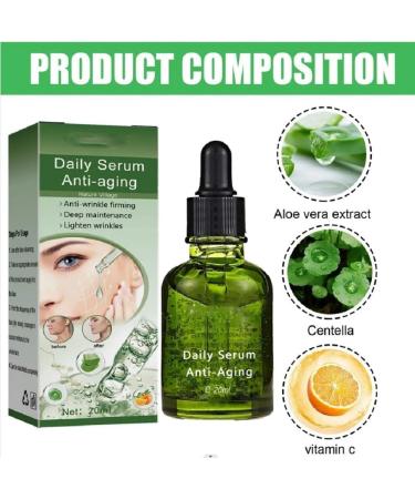 1/2Pcs Anti Wrinkle Face Serum Deep Anti-aging Essence Reduces Fine Lines And Wrinkles Tightens Face Shrinks Pores And Improves Skin 20ml (2Count (Pack of 2)) - Buy Online on GoSupps.com