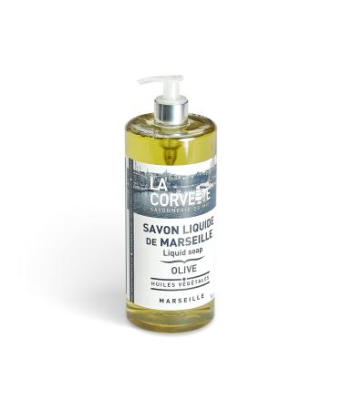 La Corvette Liquid Marseille Soap Olive 1L - Natural French Soap for Luxurious Cleansing | Eco-Friendly & Vegan - Buy Online on GoSupps.com