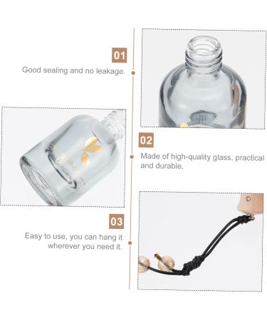 GLEAVI 1pc Perfume Bottle Carafes Accessories Automotive Alentine Hanging Glass Essential Oil Bottle 1 count (Pack of 1) Black - Buy Online on GoSupps.com