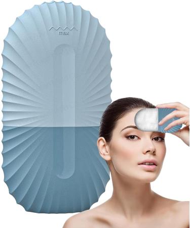 Buy Ice Face Scooter - Reusable Cooling Silicone Ice Cube Roller for Facial Massage & Skin Care - Long-Lasting Ice Mold - Shell Pattern Blue - Buy Online on GoSupps.com