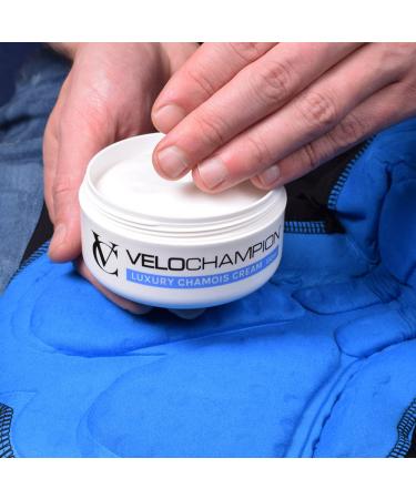 VeloChampion Luxury Anti Chafe Chamois Cream - 150ml Fresh Moisturiser for Reducing Friction and Discomfort | Shop Internationally - Buy Online on GoSupps.com