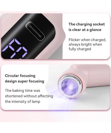 Electric Nail File 2 in 1 Nail File with Small UV Light | Nail Drill Electric Nail Filer for Acrylic Nails False Nails Gel Nails Dip Nail Artificial Nails Home Salon - Buy Online on GoSupps.com