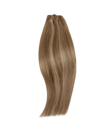 Runatur Real Hair Extensions - Brown & Blonde Highlights 55cm | Human Hair for Sewing #10/16 - Buy Online on GoSupps.com
