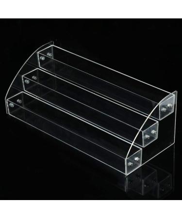 AYNEFY Acrylic Nail Polish Stand - 3 Layers Makeup Organizer Display - Clear Storage Holder (31x13.3x11cm) for All Nail Polish Enthusiasts - Buy Online on GoSupps.com