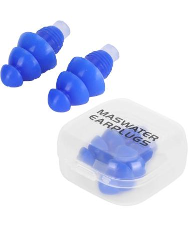 Buy Reusable Blue Ear Plugs for Swimming Showering & Sleeping - Noise Reduction - Buy Online on GoSupps.com