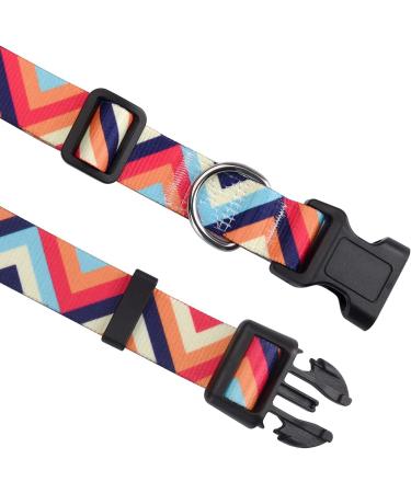 Mihqy Adjustable Dog Collar Soft & Comfortable Bohemian Design for All Dog Sizes | Floral & Geometric Patterns | Neck 25-40cm - Buy Online on GoSupps.com