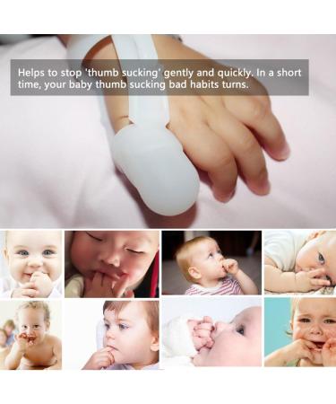Yosoo Baby Stop Thumb Sucking Kit - Silicone Finger Guard Wrist Band for Kids - Buy Online on GoSupps.com