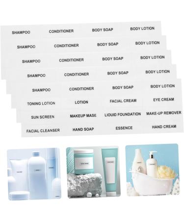 DOITOOL 30 pcs Adhesive Stickers Adhesive Labels Travel Stickers Shampoo and Conditioner Labels Makeup - Buy Online on GoSupps.com