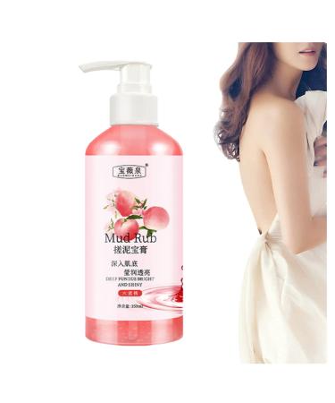 Mud Rub Mud Rubbing Artifact Rubbing Mud For Skin Rubbing Mud Gel Rubbing Mud Cream Rubbing Mud Body Scrub Mud Rub Exfoliating Rubbing Mud Gel For Body (Peach)