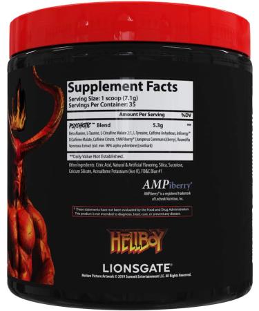 Insane Labz Hellboy Bundle  Psychotic Hellboy Pre Workout and Insane Amino BCAA  Increase Muscle Mass  Strength  Focus and Recovery Time  Blue Raspberry - Buy Online on GoSupps.com