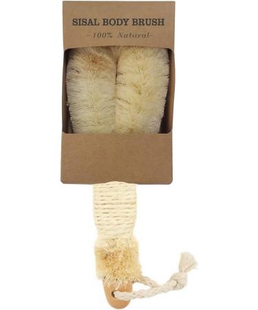 Natural Sisal Dry Body Skin Brush for Exfoliating, Cellulite Reduction and Improved Circulation - Non-Shedding Tight Fibers - Buy Online on GoSupps.com