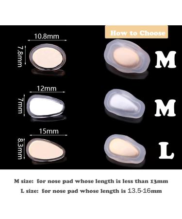 Buy Black Silicone Nose Pad Covers for Glasses - Non-Slip Anti-Slip M Size (5 Pairs) | International Shipping - Buy Online on GoSupps.com