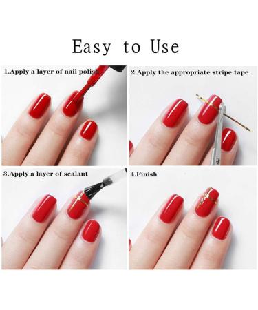 TEEROVA 32 Mixed Colors Nail Striping Tape Line with 2 Pieces Nail Tape Dispensers Nail Art Decoration Sticker DIY Nail Tip - Buy Online on GoSupps.com