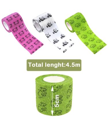 JpGdn 24 Roll Vet Wrap Bandages for Dogs Horses 5cm*4.5m Cohesive Medical Tape Self Adhesive Tape Flex Leg Wrap Adherent Non-Woven for Dog Cat Horse Pet Animals Ankle Sprains & Swelling 24 Rolls-Camo and Animals - Buy Online on GoSupps.com