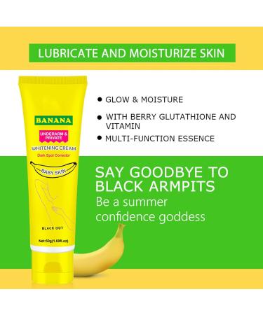  Lighten Skin Dullness Whitening Moisturizing Underarm Lightening Cream (1.8oz) Fruit Acids Non- Small & Portable for All Skin Types - Buy Online on GoSupps.com