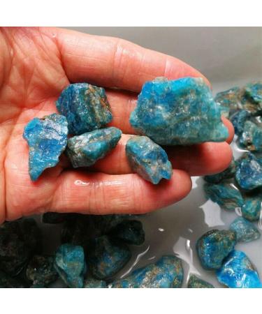 90-100g Natural Raw Blue Apatite Crystal Stone Gravel RoughMineral Specimen Collection NaturalReiki Decoration qiangang - Buy Online on GoSupps.com