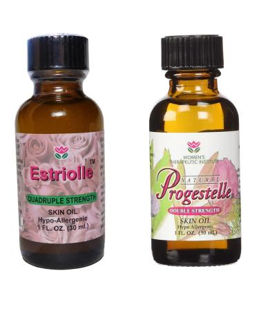 WOMEN'S THERAPEUTIC INSTITUTE Progesterone and EST Beauty Oil Bioidentical Natural Super Pure EST lasts up to 3 months or more Progesterone lasts up to 2 months