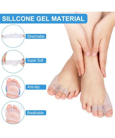 DOACT 3-Hole Bunion Corrector Protector with 5-Hole Big Toe Straighteners Gel Toe Separator Foot Splint Support for Hallux Valgus Overlapping Hammer Turf Bent Toe Day and - Buy Online on GoSupps.com