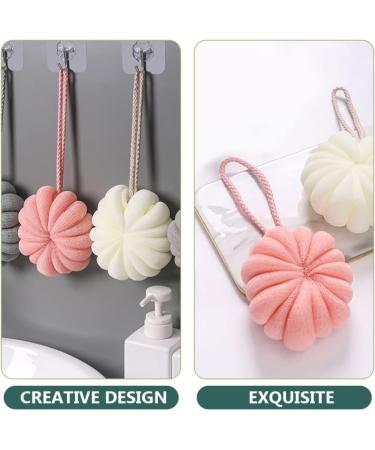 FRCOLOR 8 Pcs Pumpkin Bath Flowers - Exfoliating Sponge & Loofah Set for Toddler Bathing | Portable Bathroom Accessories - Buy Online on GoSupps.com