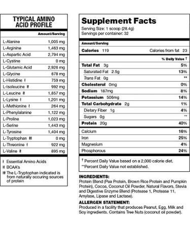 Buy About Time Natural Vegan Protein Chocolate 2lb - 24g Plant-Based Protein Non-GMO Gluten-Free Dairy-Free 32 Servings - International Shipping Available - Buy Online on GoSupps.com