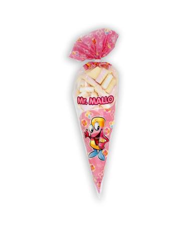 Mr. Mallo Marshmallow Pointed Bag | Colorful Foam Sugar Mix for Birthdays & Carnival Parties | Practical Clip Closure (3x250g) - Buy Online on GoSupps.com