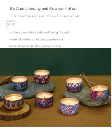 Scented Candle Gift Set | Relaxing Gifts for Women & Moms | Stress Relief Meditation Yoga Spa & Bath - Mint Aroma - Buy Online on GoSupps.com