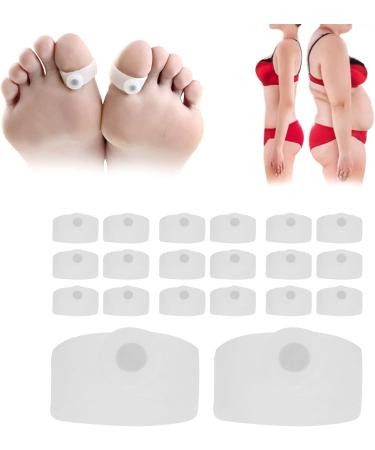 Filfeel Magnetic Toe Rings - 10 Pairs Silicone Weight Loss Patch for Women - Highly Elastic & Soft - Transparent White - Buy Online on GoSupps.com