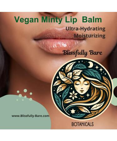 Vegan Minty Lip Balm | Hydrating Anti-Aging & Soothing | Natural & Cruelty-Free | No Harmful Chemicals for Cracked Dry Lips - Buy Online on GoSupps.com