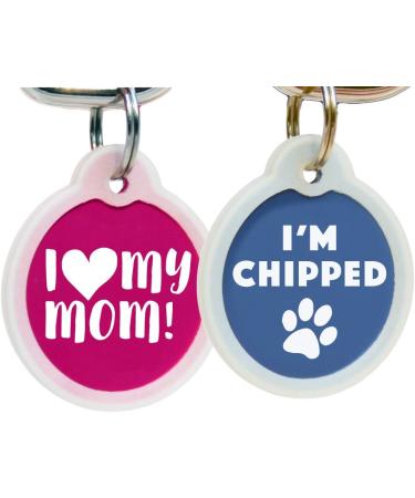 Personalized Funny Dog & Cat Tags | Custom Engraved | Glow in The Dark Silencer | Indoor Cat Only - Buy Online on GoSupps.com